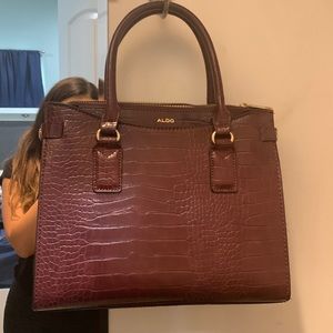 Burgundy wine Aldo shoulder bag